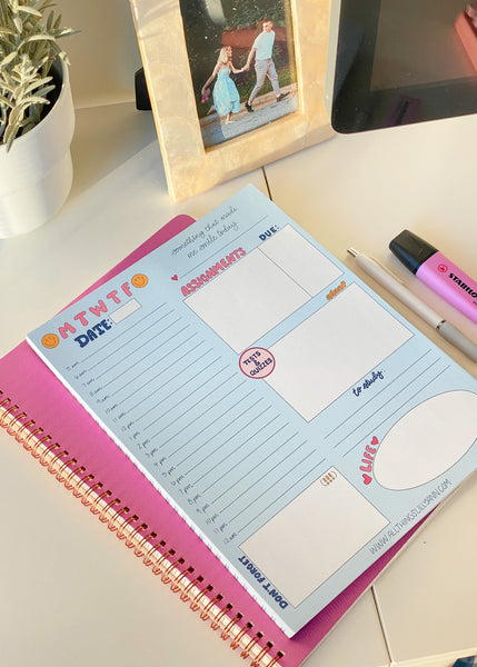 Student Daily Planner Notepad