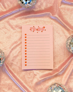 PINK/ORANGE TO-DO LIST NOTEPAD