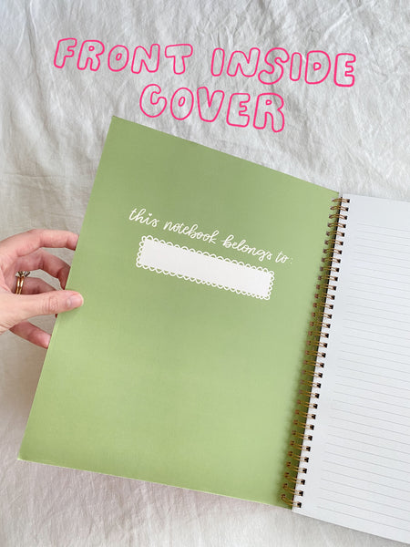 NOT YOUR GRANDMAS QUILT SPIRAL NOTEBOOK