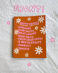'HAPPY THINGS' SPIRAL NOTEBOOK